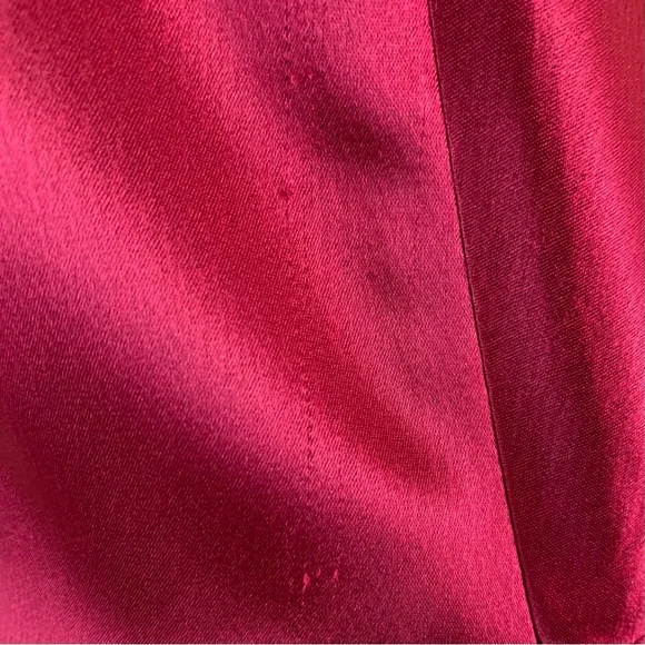 ABS by Allen Schwartz Dark Red Halter Gown - Picture 10 of 16